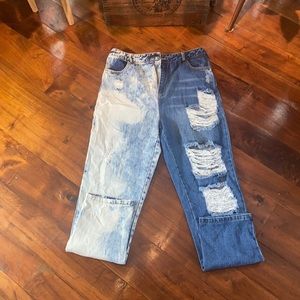 Two tone pants